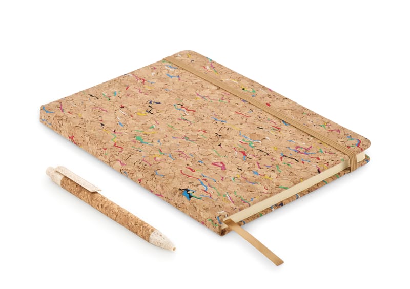 Promotional A5 Cork Coloured Notebook
