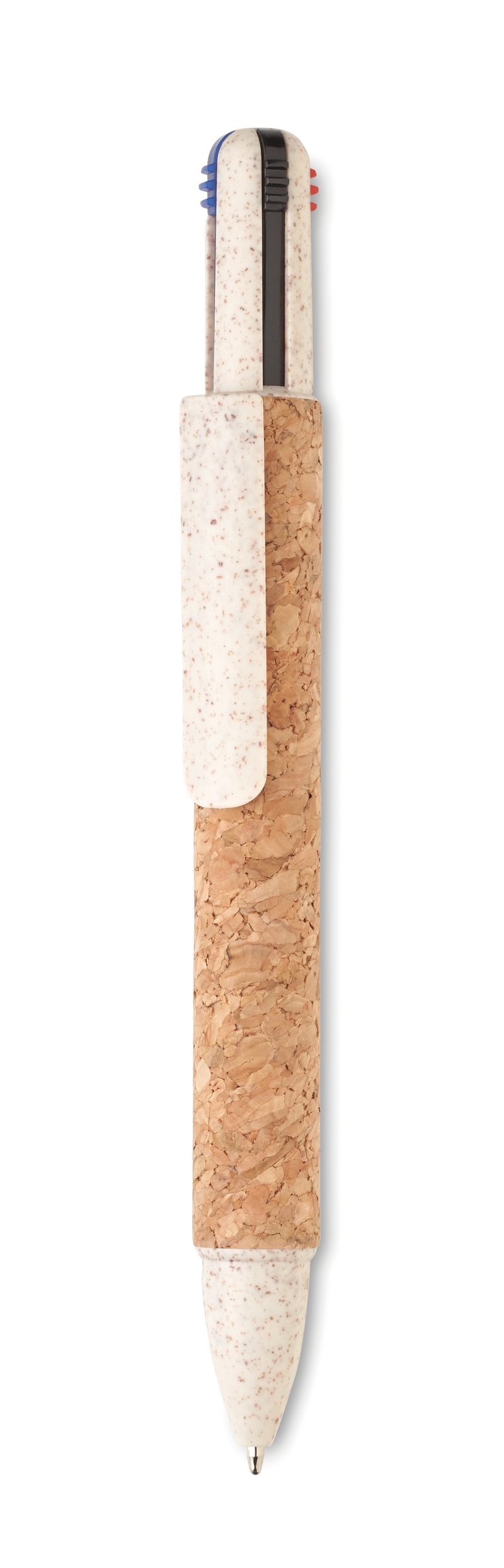Promotional Cork 4-colour Ink Ball Pen