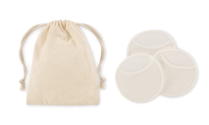 Promotional Bamboo Reusable Face Cleaning Pad Set