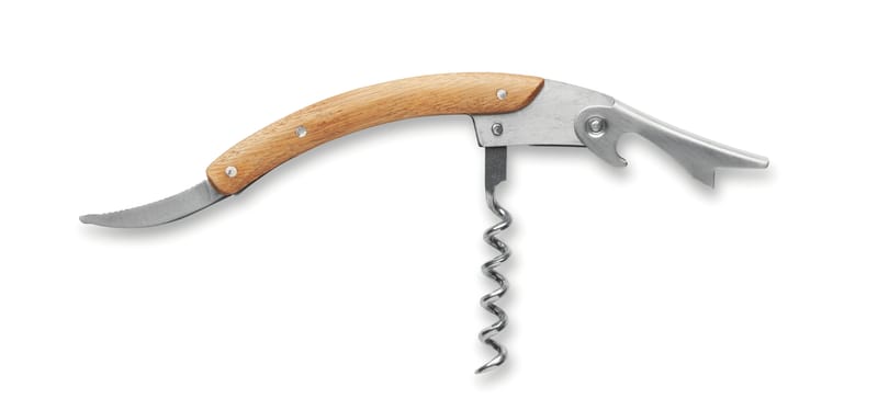 Promotional Bamboo Stainless Steel Waiter's Knife