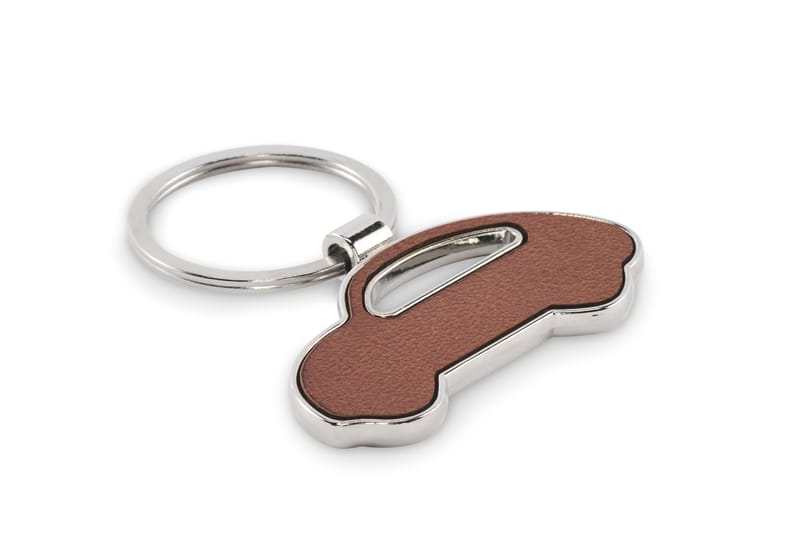 Branded Recycled Car Shaped Key Ring