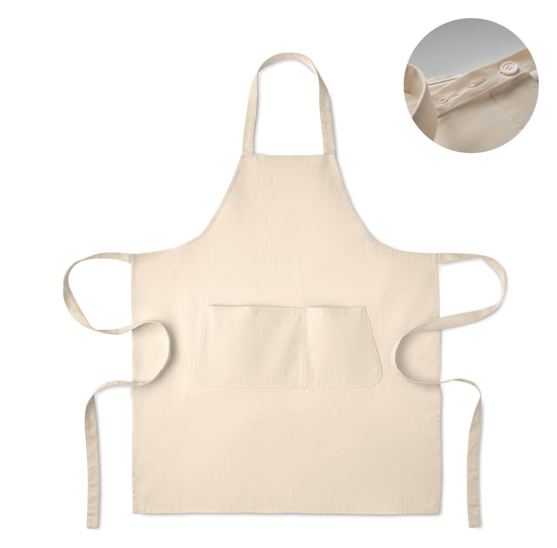 Custom Branded Organic Cotton Apron 240 Gr/m²