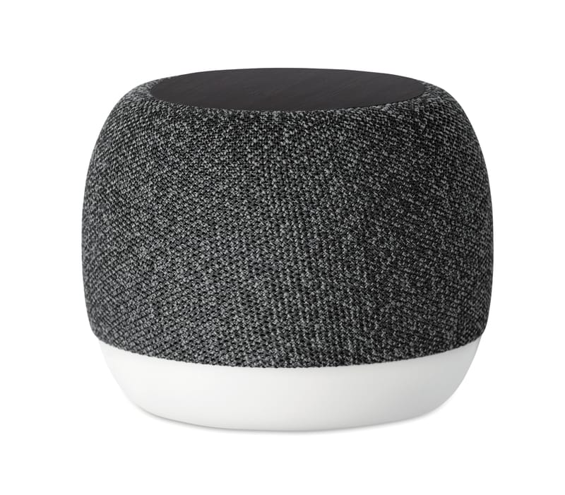Branded Bamboo RPET 15w Wireless Charger Speaker