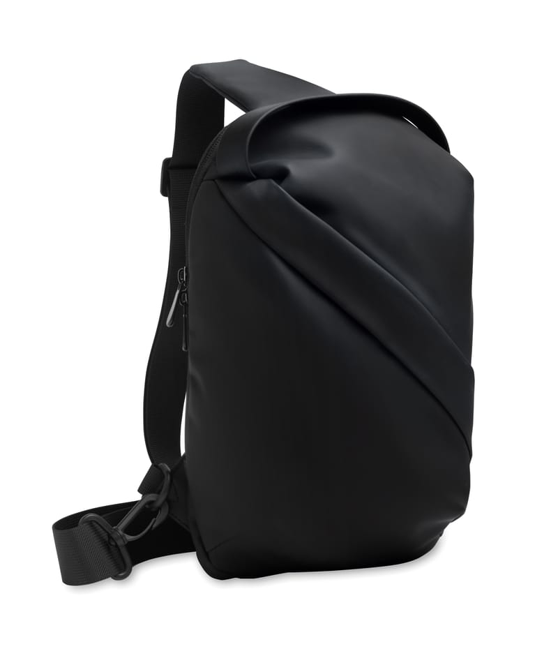Custom Branded RPET Cross Chest Bag In Soft Pu