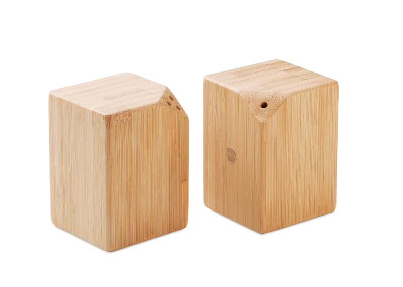 Promotional Bamboo Salt & Pepper Set