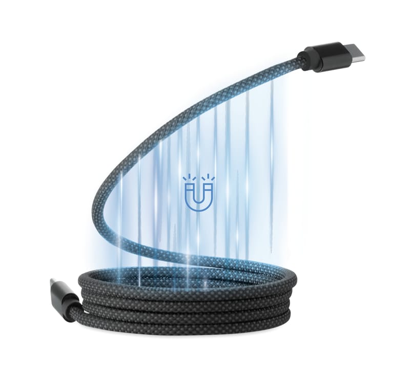 Branded Braided Magnetic Cable In Rpet