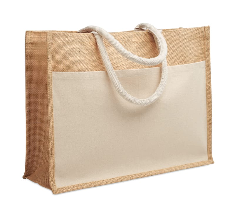Custom Branded Jute Shopping Bag