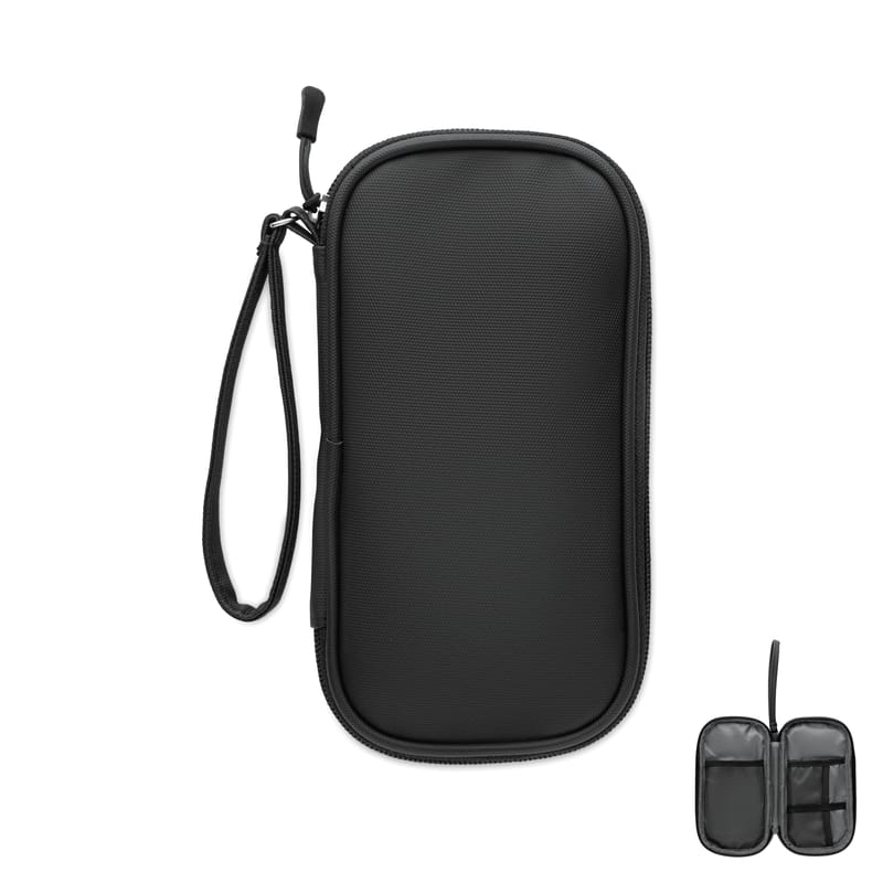 Custom Branded Tech Organiser Pouch 600d Rpet