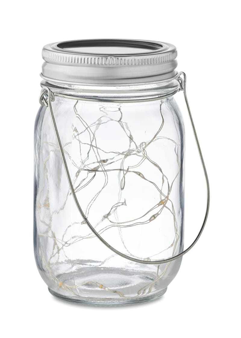 Branded Solar Mason Jar Outdoor Lamp