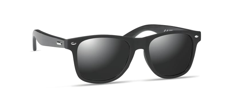 Custom Printed Sunglasses With Bamboo Arms