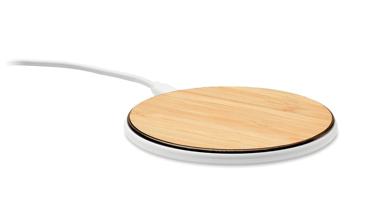 Branded Bamboo Wireless Charger 15w