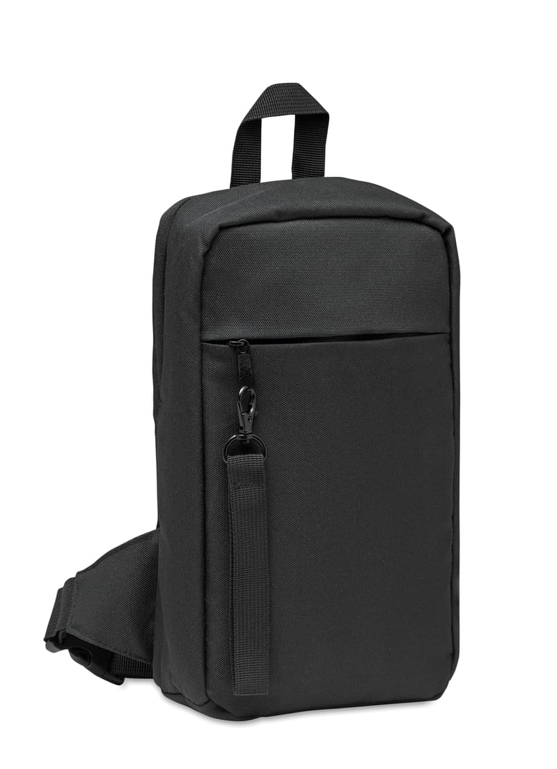 Custom Branded Cross Chest Bag In 600d Rpet
