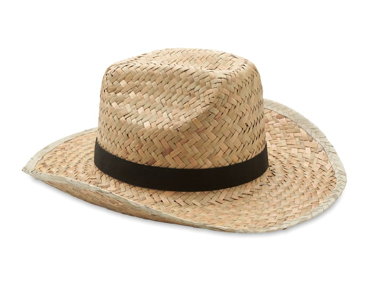 Custom Branded Natural Straw Cowboy Hat