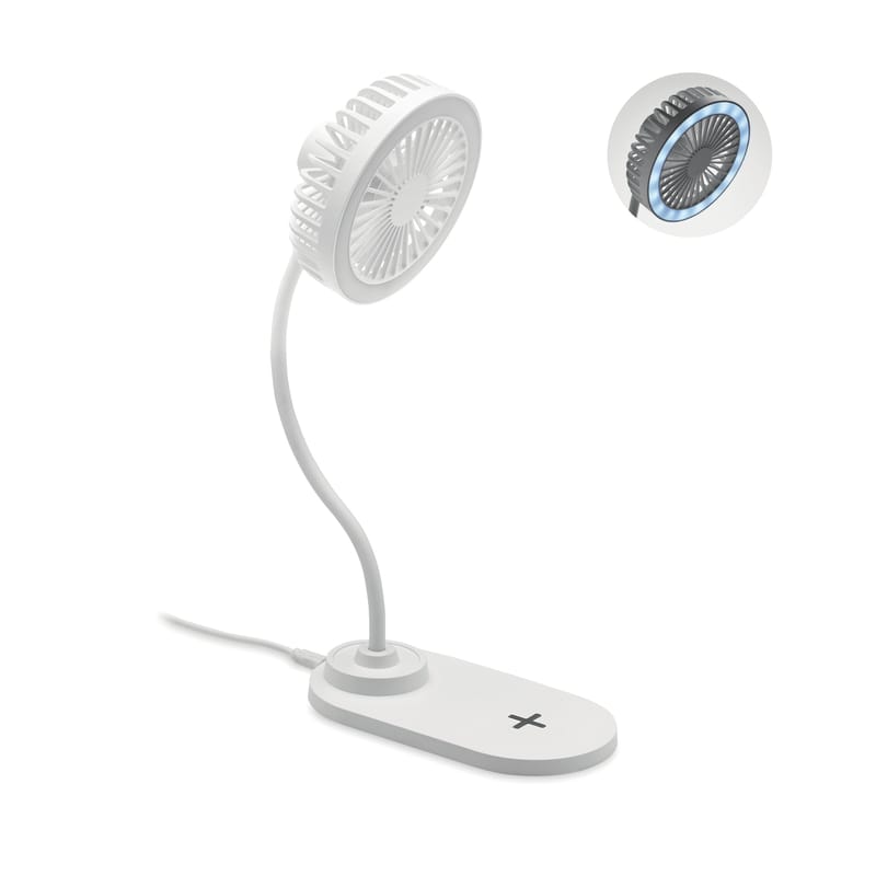 Branded Desktop Charger Fan With Light