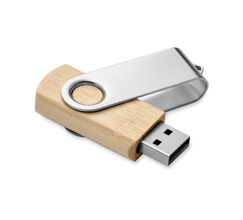 Branded Techmate Bamboo Usb 16gb