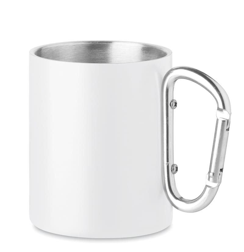 Custom Printed Metal Mug And Carabiner Handle