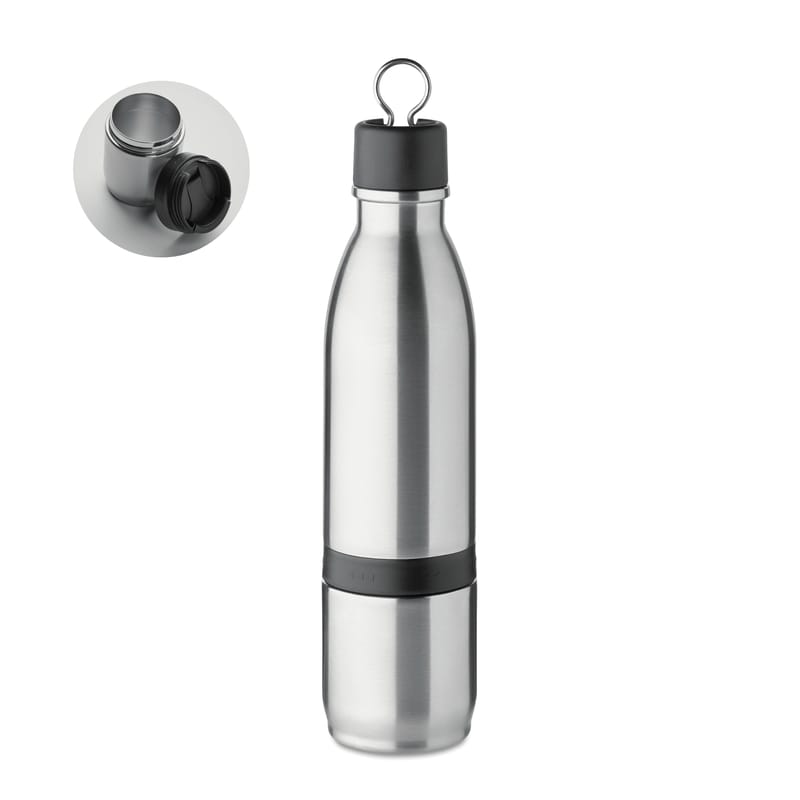Custom Printed Stainless Steel 2 In 1 Double Wall Water Bottle 500ml