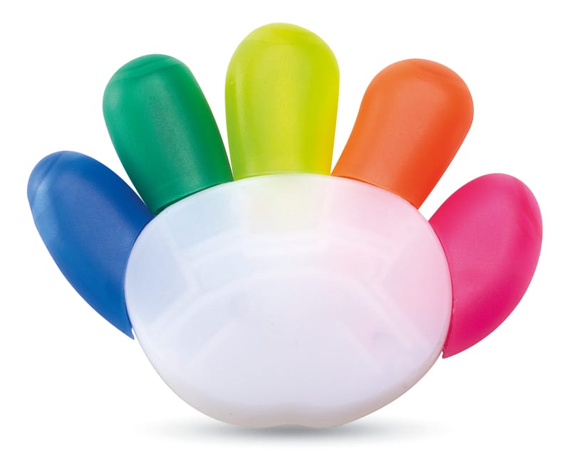 Promotional 5 Colour Highlighter