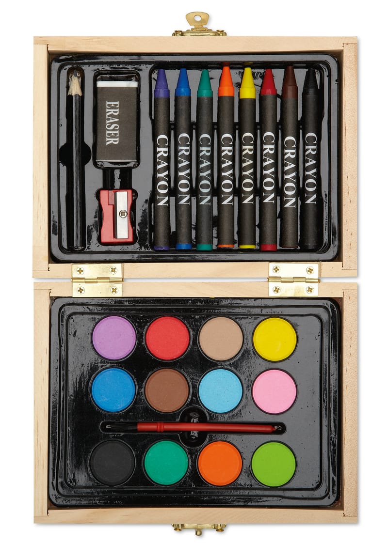 Promotional Painting Set In Wooden Box