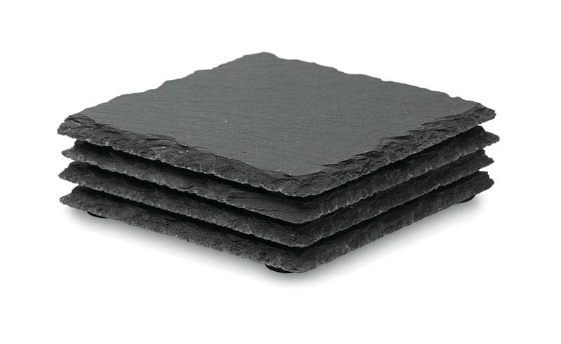 Custom Printed Slate Coasters With Eva Bottom