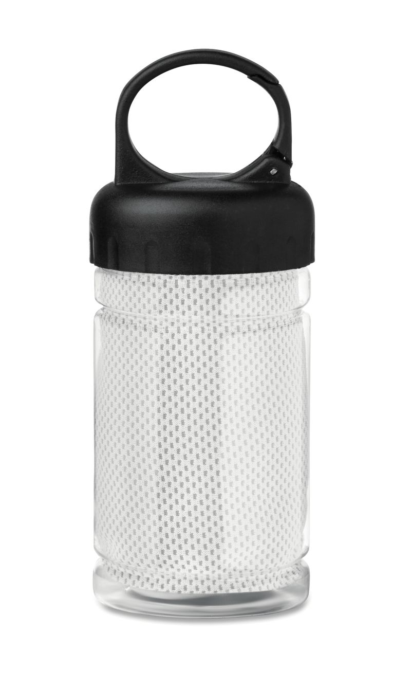 Custom Printed Cooling Towel In Pet Water Bottle