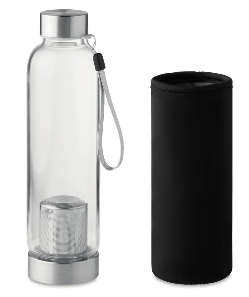 Custom Printed Single Wall Glass Water Bottle 500ml