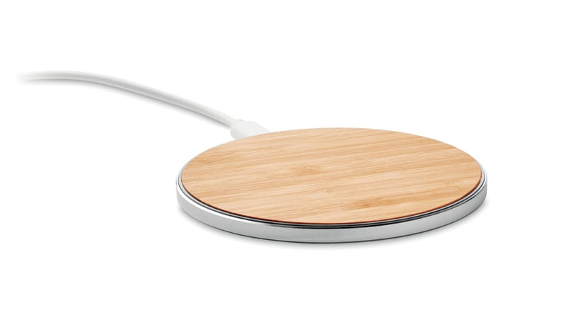 Branded Bamboo Wireless Charger 10w