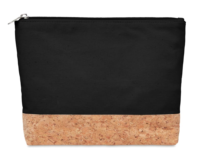 Custom Branded Cork & Cotton Cosmetic Bag