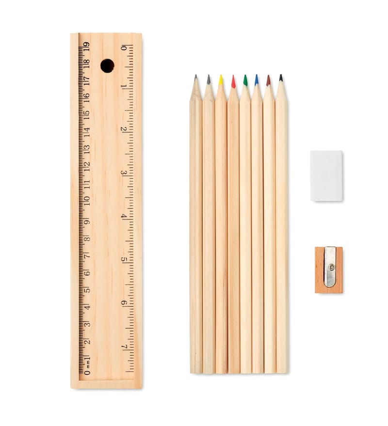 Promotional Stationery Set In Wooden Box