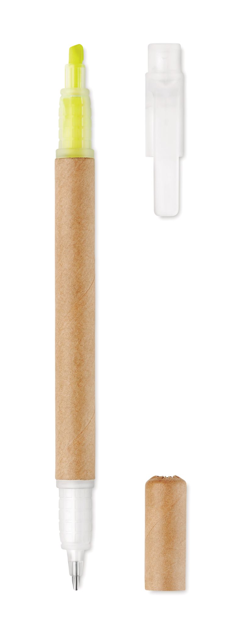 Promotional Recycled 2 In 1 Carton Pen Highlighter