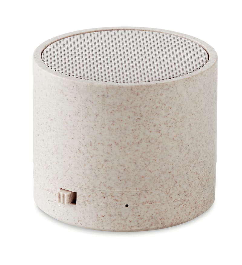 Branded 3w Speaker In Wheat Straw/abs
