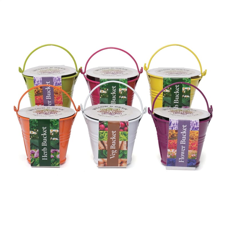 Promotional Coloured Mini Bucket Grow Kit