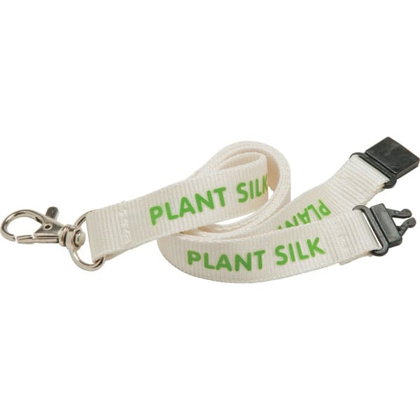 Custom Branded 15mm Plant Silk Lanyard