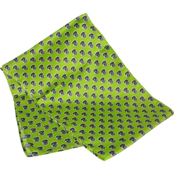 Custom Branded Screen Printed Long Silk Scarf