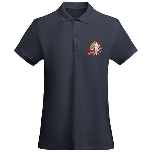 Custom Branded Prince 210 g/m² organic cotton short sleeve women's polo