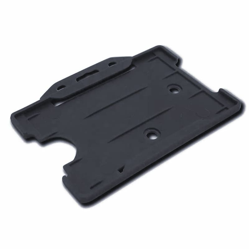 Custom Branded Landscape Rigid Card Holder (UK Stock: Navy)
