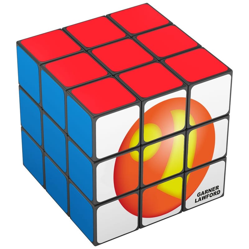 Promotional Express 1 Face Printed UK Rubik's Cube 3x3 (UK Stock)