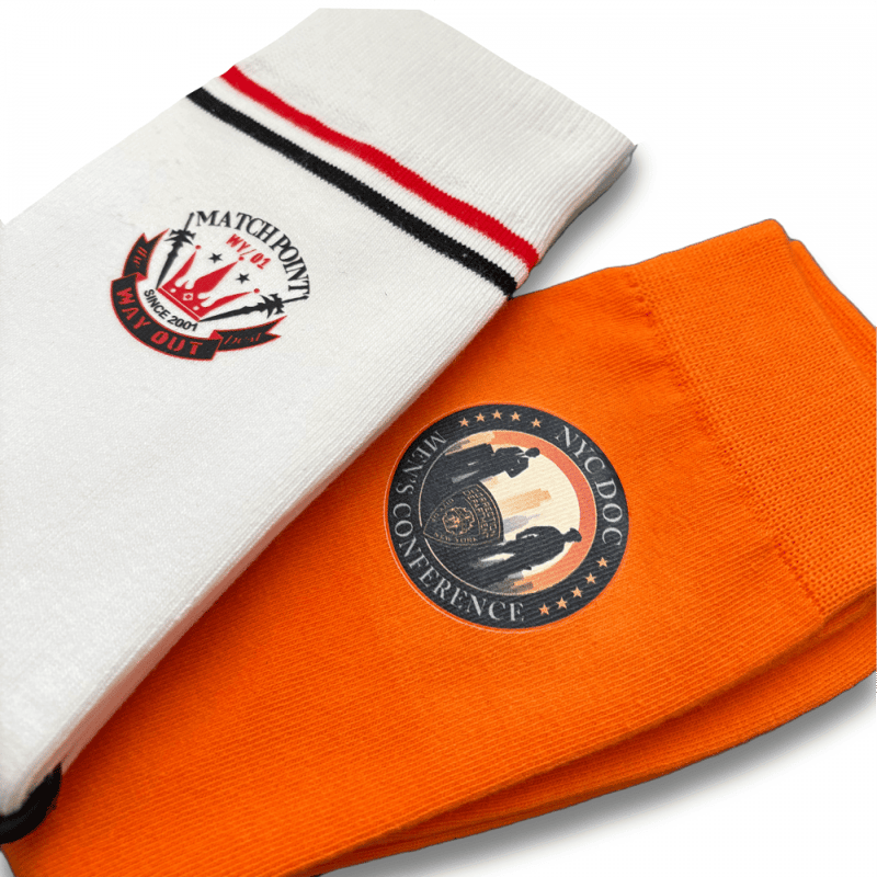 Promotional Transfer Printed Cotton Socks