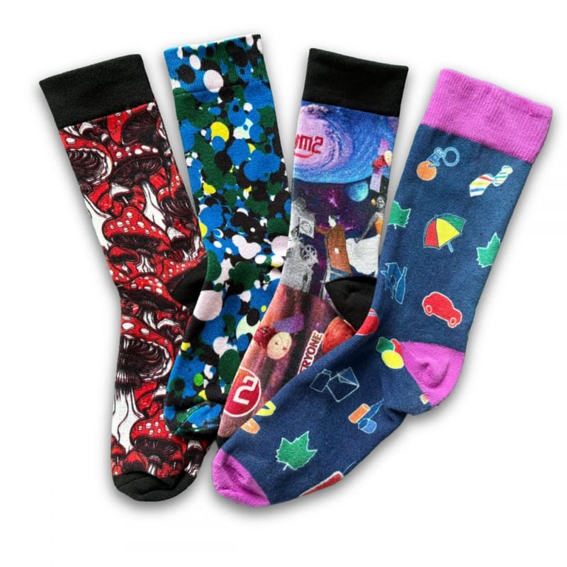 Promotional 360 Degree Printed Cotton Socks 