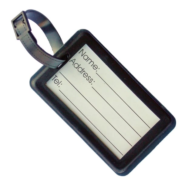 Promotional Soft PVC Luggage Tag (Medium: Rigid Frame)
