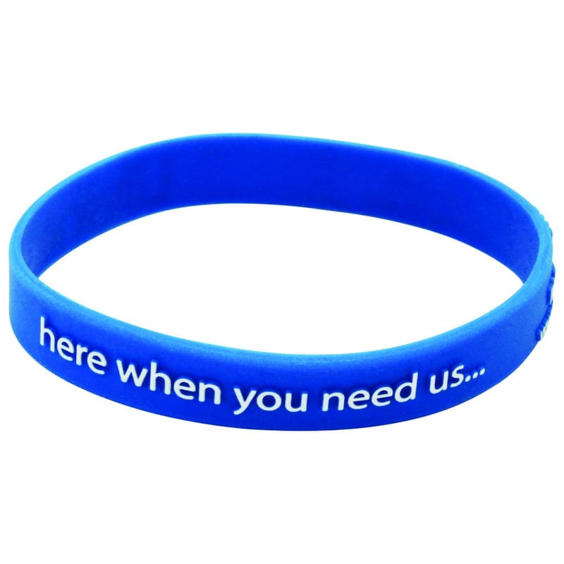 Custom Branded Silicone Wristband (Adult: Raised Profile Design)