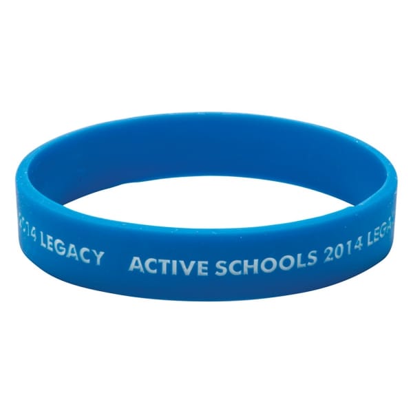 Custom Branded Silicone Wristband (Child: Recessed & Infilled Design)