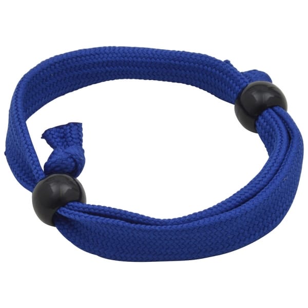 Custom Branded Tubular Polyester Wristband with Plastic Adjuster Beads