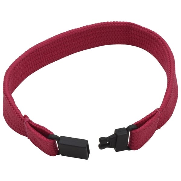 Custom Branded Tubular Polyester Wristband with Plastic Fastener