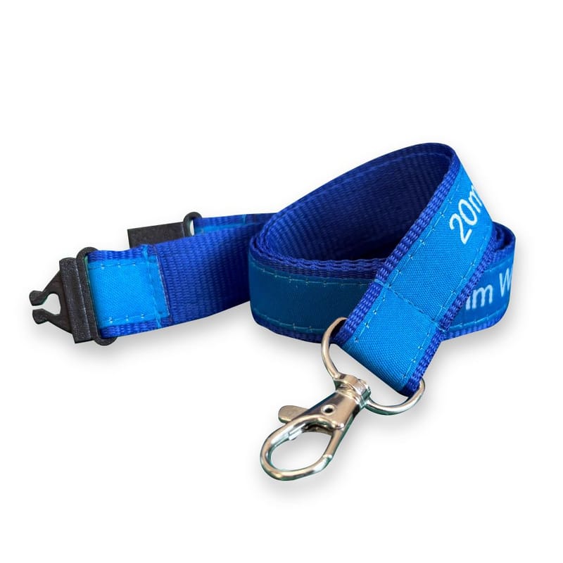 Custom Branded 20mm Woven Applique Lanyard