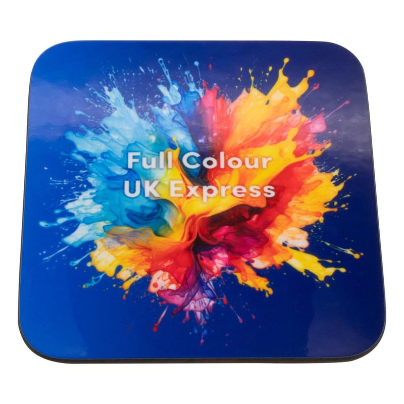 Custom Printed Wooden Coaster (UK Stock)