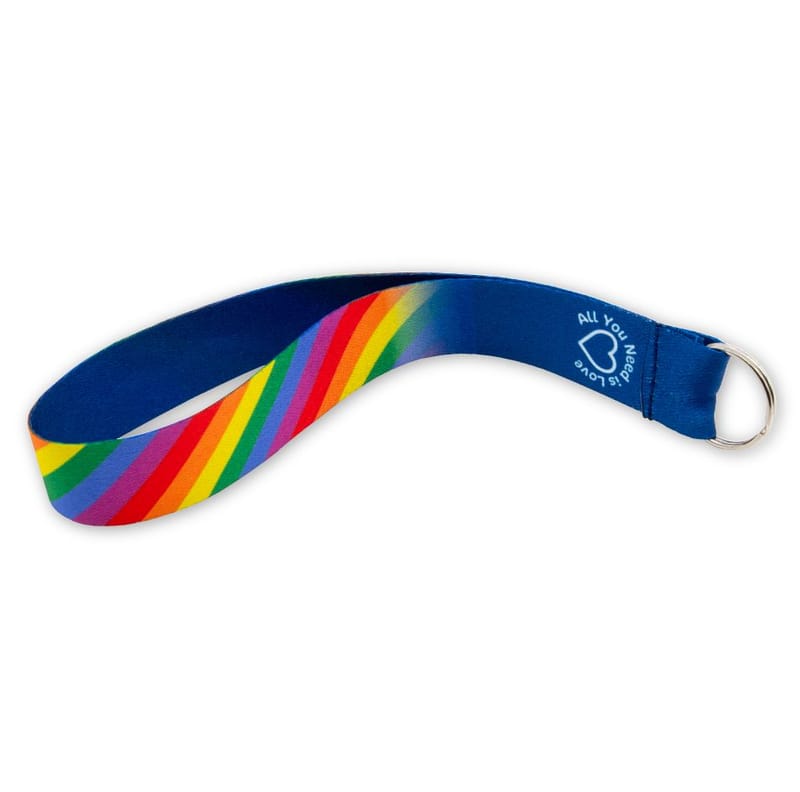 Custom Branded 25mm Wristband Keyring
