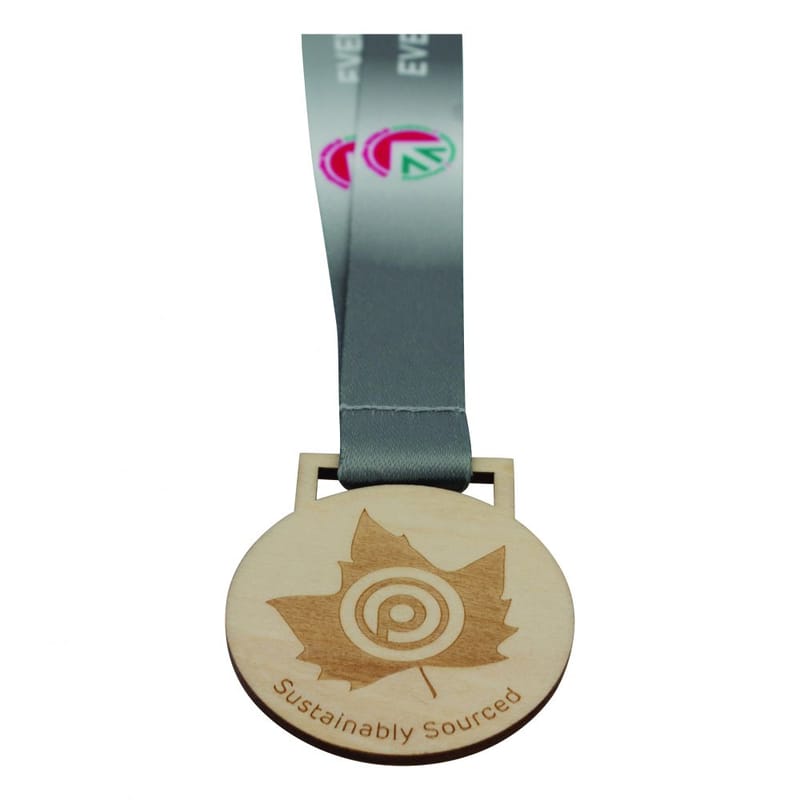 Promotional 30mm Wooden Medal
