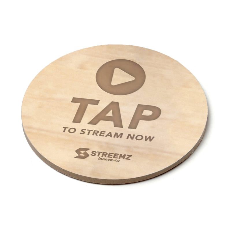 Custom Printed Round NFC Coaster