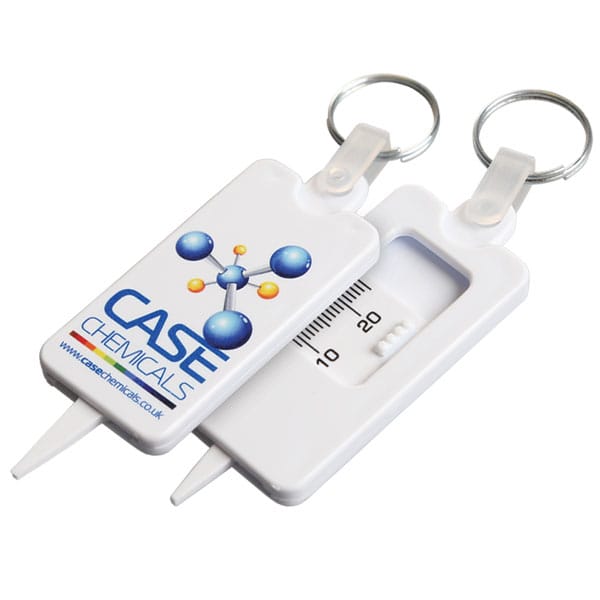 Tyre Gauge Keyring Printed 2 Sides